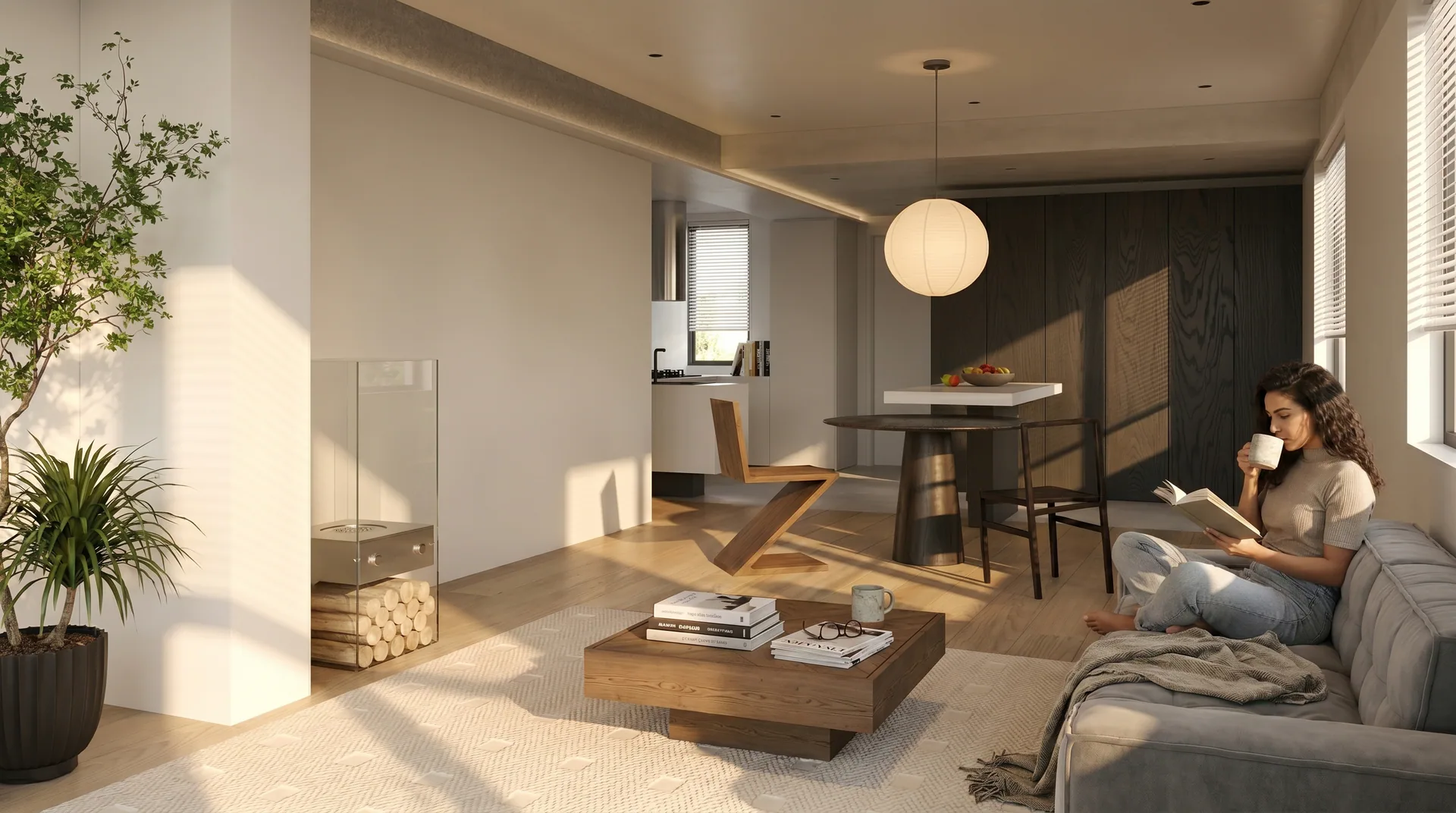 Modern minimalist and wabi-sabi residence project image